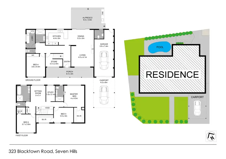 Floorplan of Homely house listing, 323 Blacktown Road, Seven Hills NSW 2147