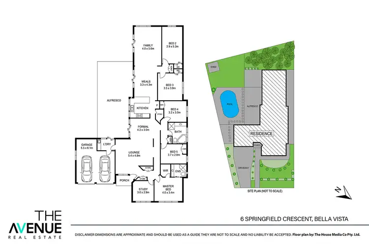 Floorplan of Homely house listing, 6 Springfield Crescent, Bella Vista NSW 2153