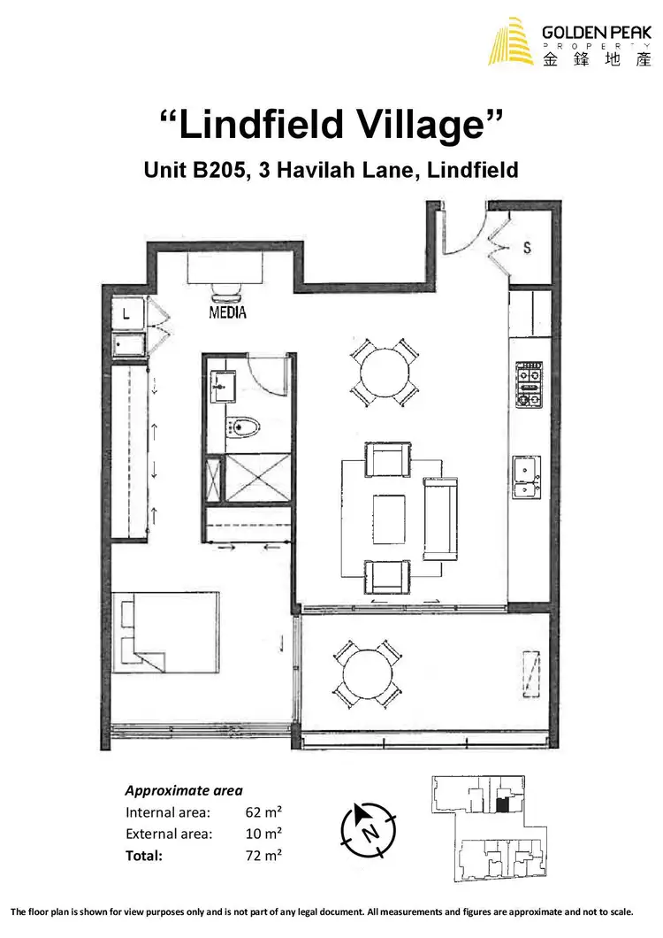 Floorplan of Homely apartment listing, B205/3 Havilah Lane, Lindfield NSW 2070