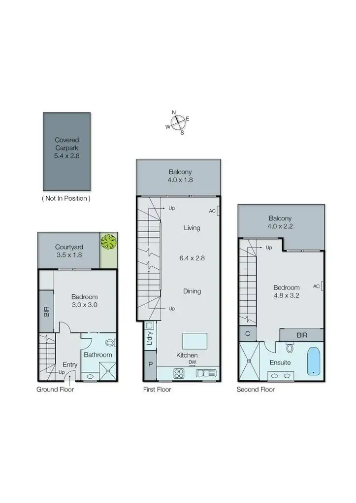 Floorplan of Homely townhouse listing, 7/31 Pine Avenue, Elwood VIC 3184