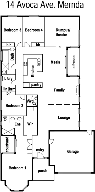 Floorplan of Homely house listing, 14 Avoca Avenue, Mernda VIC 3754