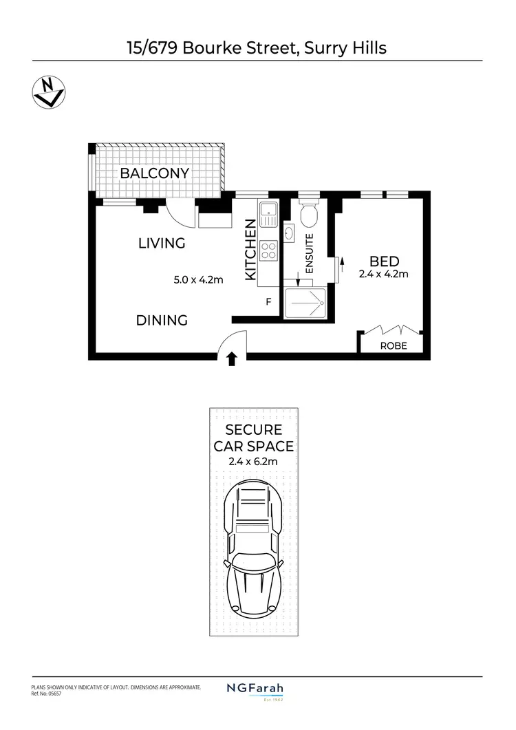 Floorplan of Homely apartment listing, 15/679-695 Bourke Street, Surry Hills NSW 2010