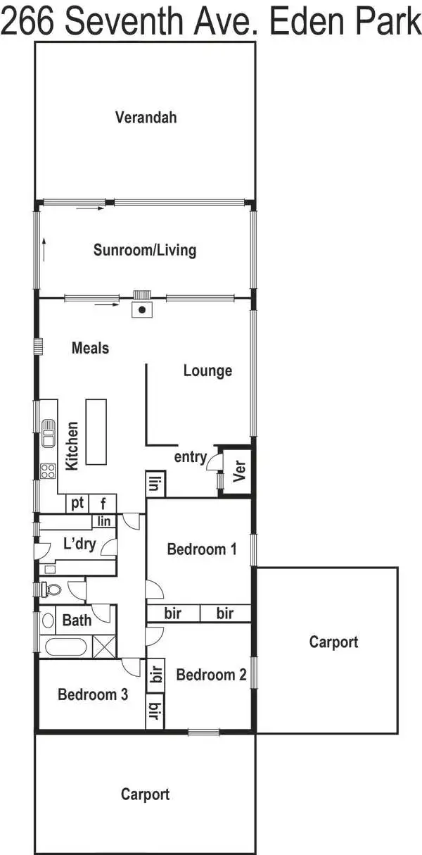 Floorplan of Homely house listing, 266 Seventh Avenue, Eden Park VIC 3757