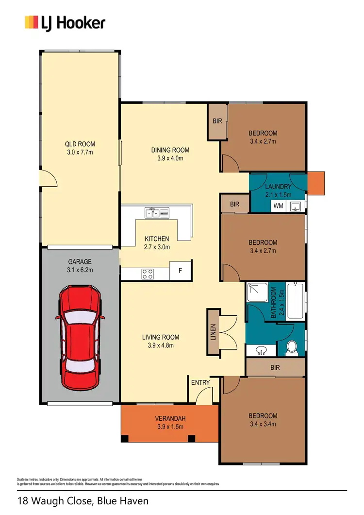 Floorplan of Homely house listing, 18 Waugh Close, Blue Haven NSW 2262