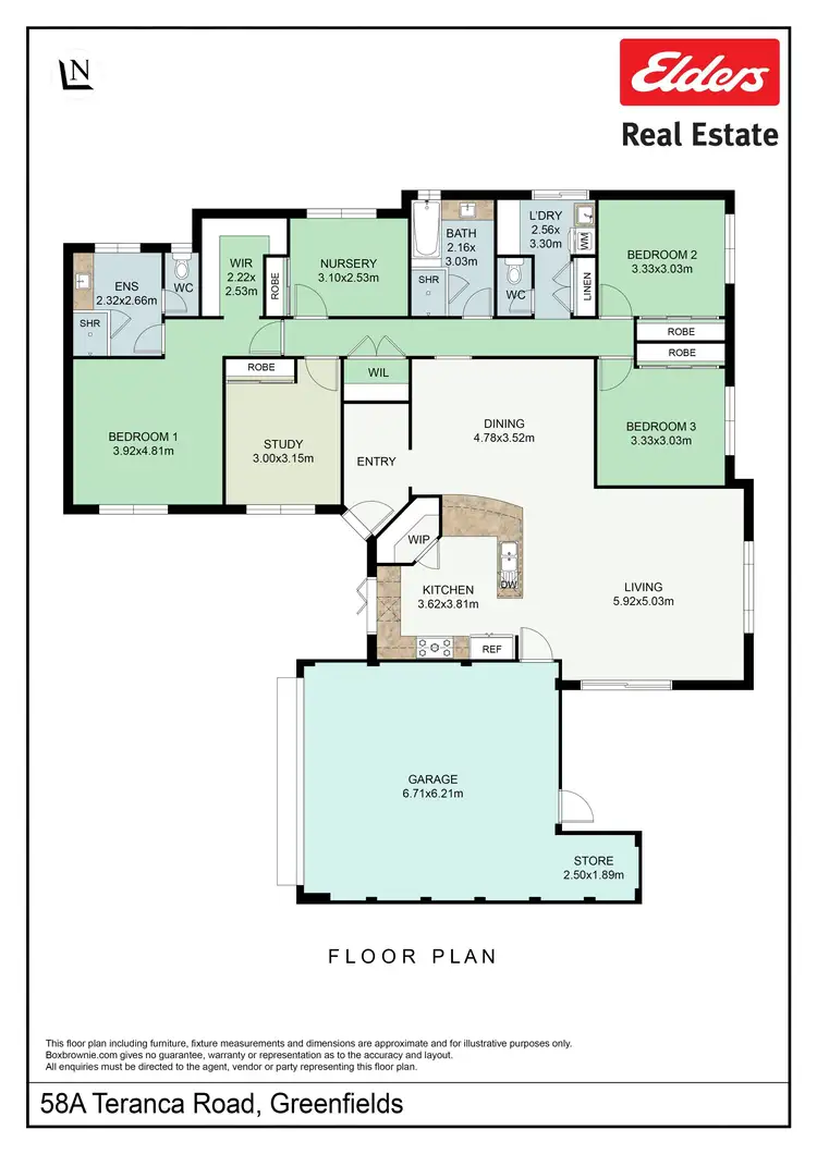 Floorplan of Homely house listing, 58A Teranca Road, Greenfields WA 6210