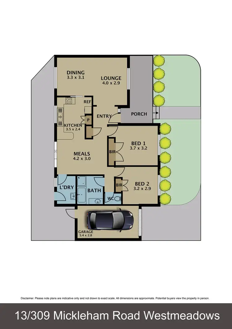 Floorplan of Homely unit listing, 13/309 - 315 Mickleham Road, Westmeadows VIC 3049