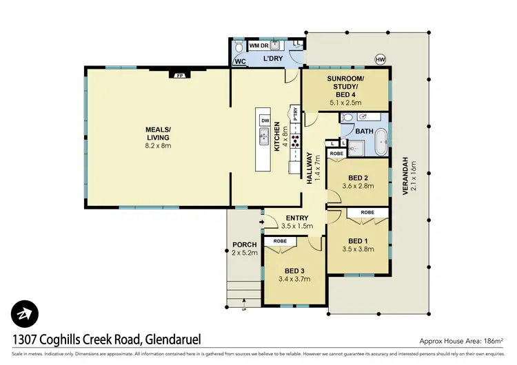 Floorplan of Homely house listing, 1307 Coghills creek Road, Glendaruel VIC 3363