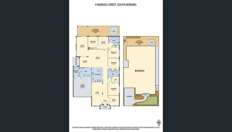 Floorplan of Homely house listing, 4 Nardoo Street, South Morang VIC 3752