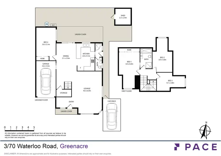 Floorplan of Homely townhouse listing, 3/70-72 Waterloo Road, Greenacre NSW 2190