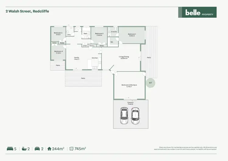 Floorplan of Homely house listing, 2 Walsh Street, Redcliffe QLD 4020