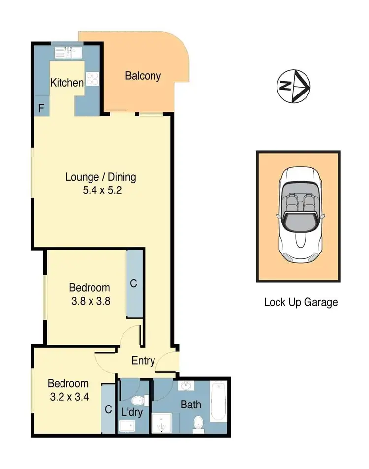 Floorplan of Homely apartment listing, 8/593 New Canterbury Road, Dulwich Hill NSW 2203