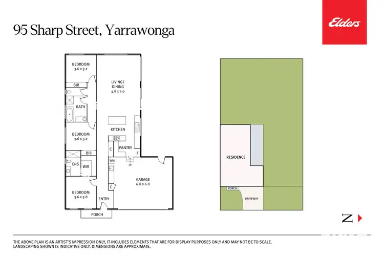Floorplan of Homely house listing, 95 Sharp Street, Yarrawonga VIC 3730