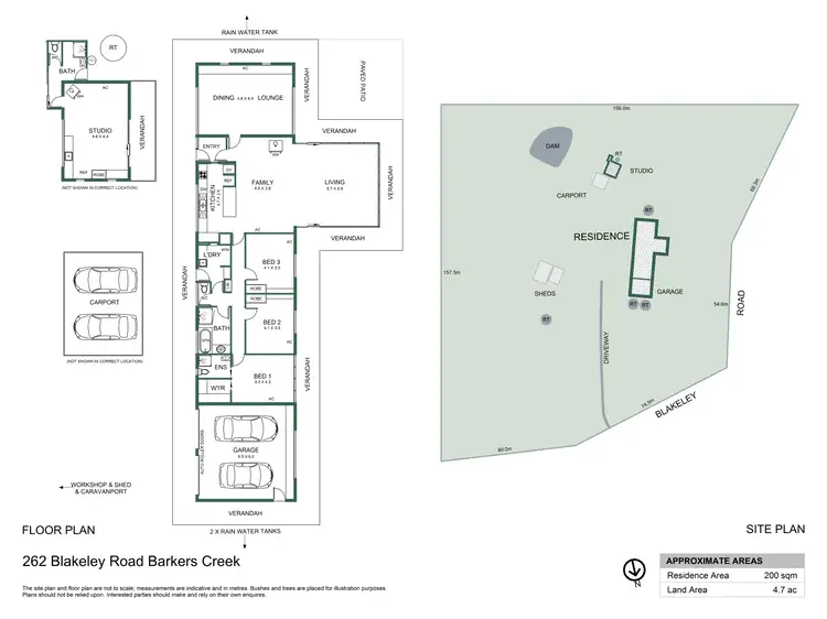 Floorplan of Homely house listing, 262 Blakeley Road, Barkers Creek VIC 3451