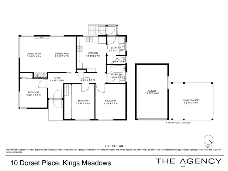 Floorplan of Homely house listing, 10 Dorset Place, Kings Meadows TAS 7249