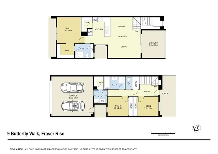 Floorplan of Homely townhouse listing, 9 Butterfly Walk, Fraser Rise VIC 3336