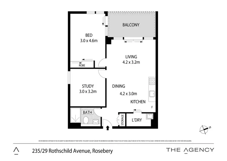 Floorplan of Homely apartment listing, 235/29 Rothschild Avenue, Rosebery NSW 2018