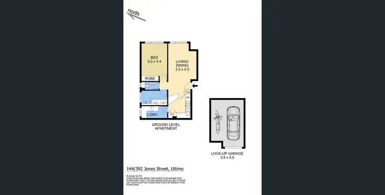 Floorplan of Homely unit listing, 144/267 Bulwara Road, Ultimo NSW 2007