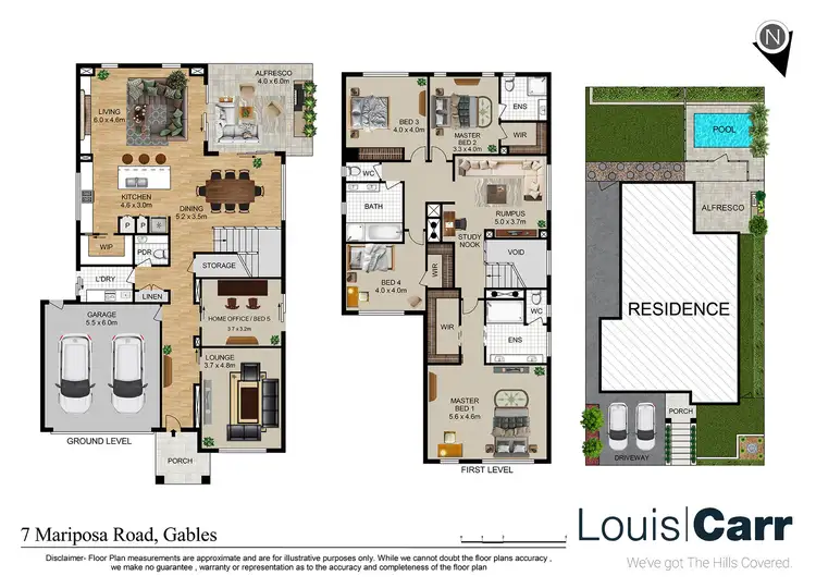 Floorplan of Homely house listing, 7 Mariposa Road, Gables NSW 2765