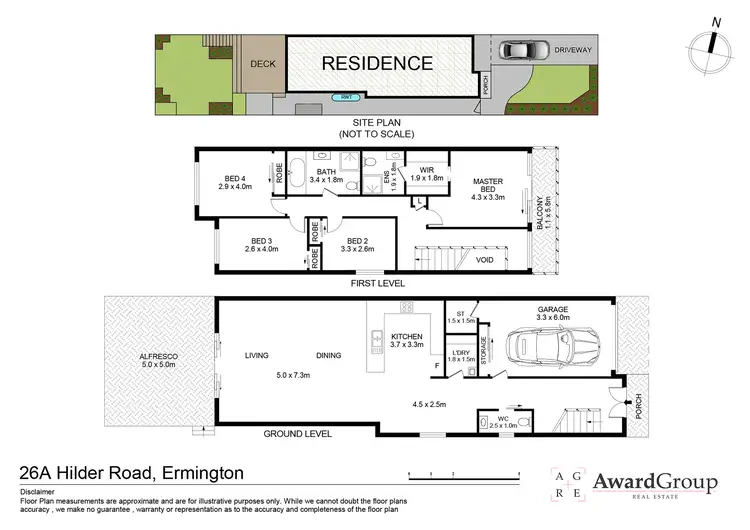 Floorplan of Homely semi-detached listing, 26a Hilder Road, Ermington NSW 2115