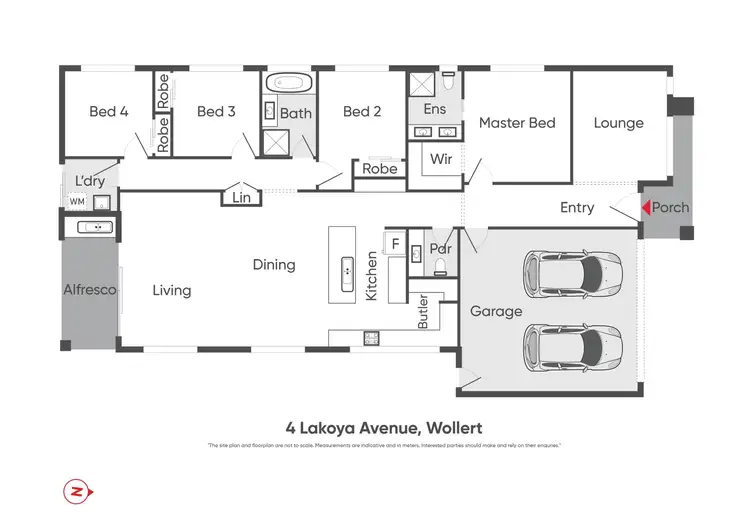 Floorplan of Homely house listing, 4 Lakoya Avenue, Wollert VIC 3750