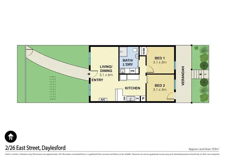 Floorplan of Homely unit listing, 2/26 East Street, Daylesford VIC 3460