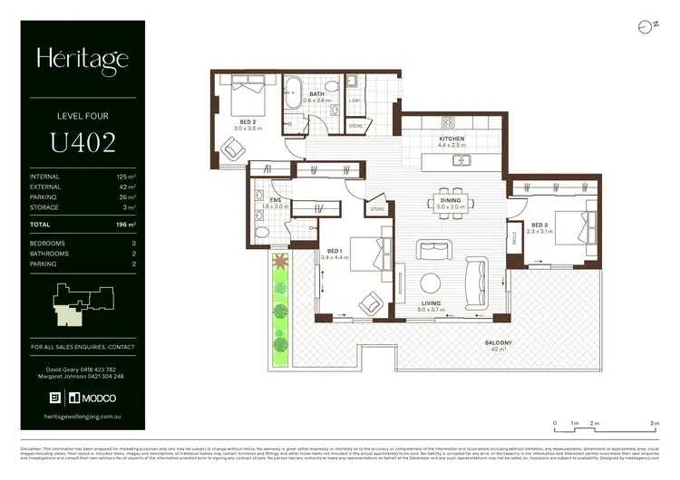Floorplan of Homely apartment listing, 402/37 Virginia Street, North Wollongong NSW 2500