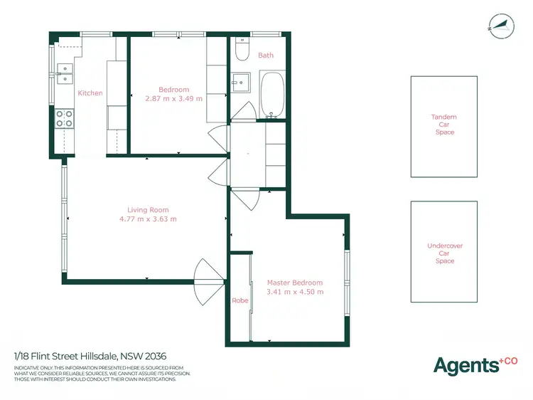 Floorplan of Homely apartment listing, 1/18 Flint Street, Hillsdale NSW 2036