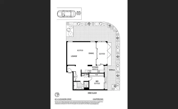 Floorplan of Homely apartment listing, 62/4 Alexandra Drive, Camperdown NSW 2050