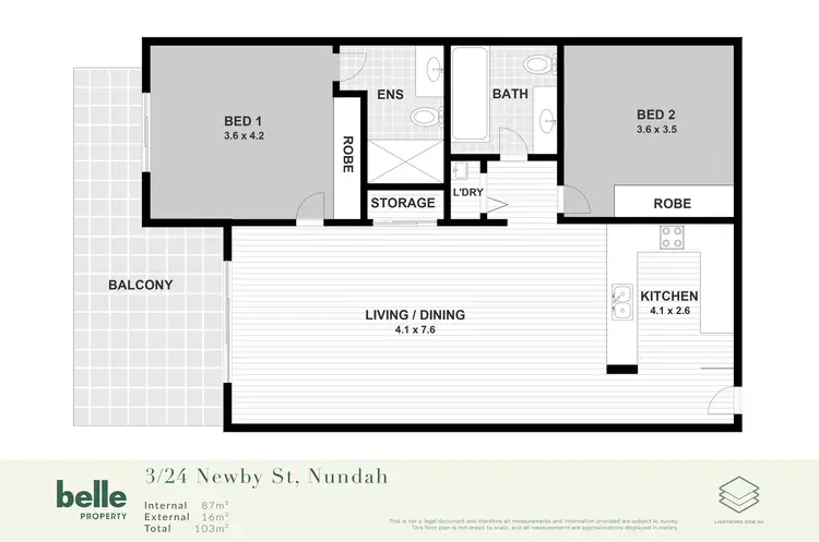 Floorplan of Homely apartment listing, 3/24-26 Newby Street, Nundah QLD 4012