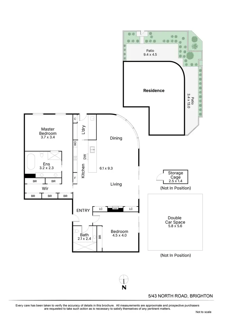Floorplan of Homely apartment listing, 5/43 North Road, Brighton VIC 3186