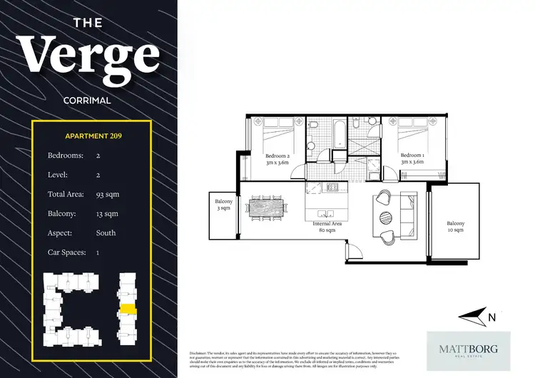 Floorplan of Homely apartment listing, 209/7 Russell Street, Corrimal NSW 2518
