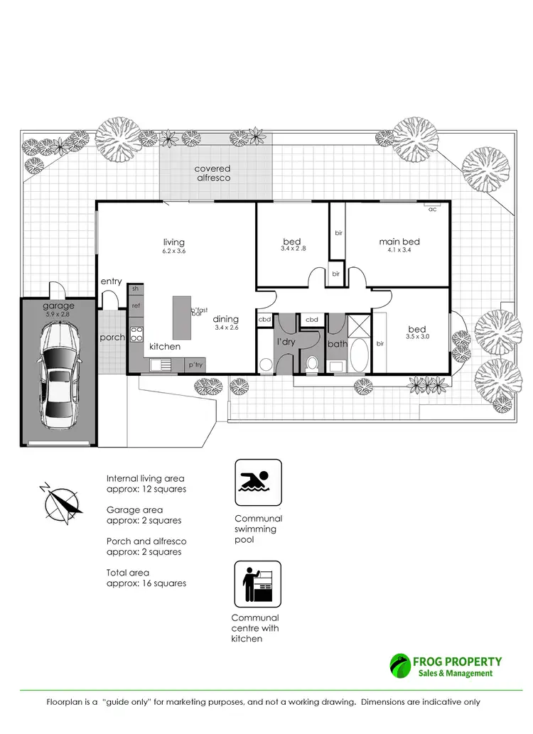 Floorplan of Homely unit listing, 30/8 Hannah Street, Seaford VIC 3198