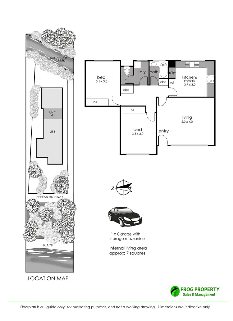 Floorplan of Homely apartment listing, 4/283 Nepean Highway, Seaford VIC 3198