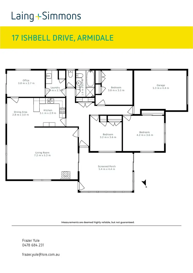 Floorplan of Homely house listing, 17 Ishbell Drive, Armidale NSW 2350