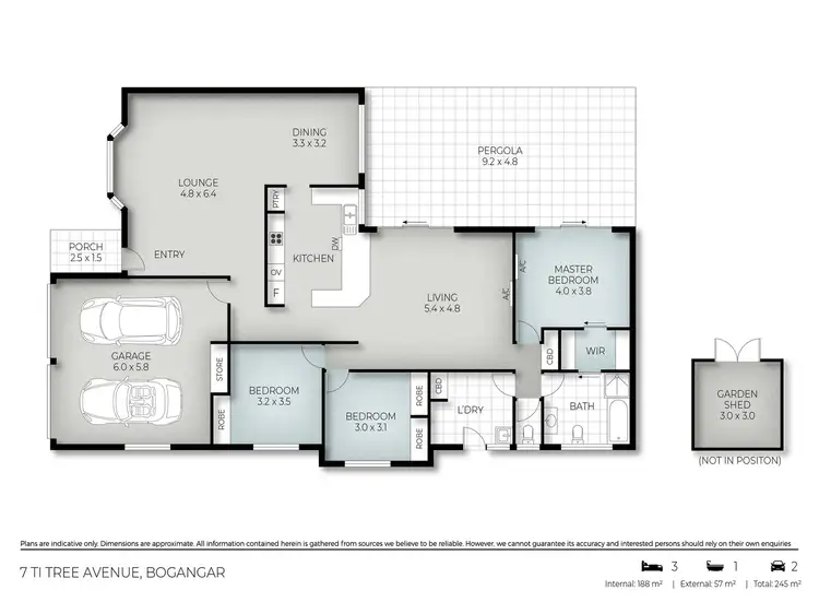 Floorplan of Homely house listing, 7 Ti Tree Avenue, Bogangar NSW 2488