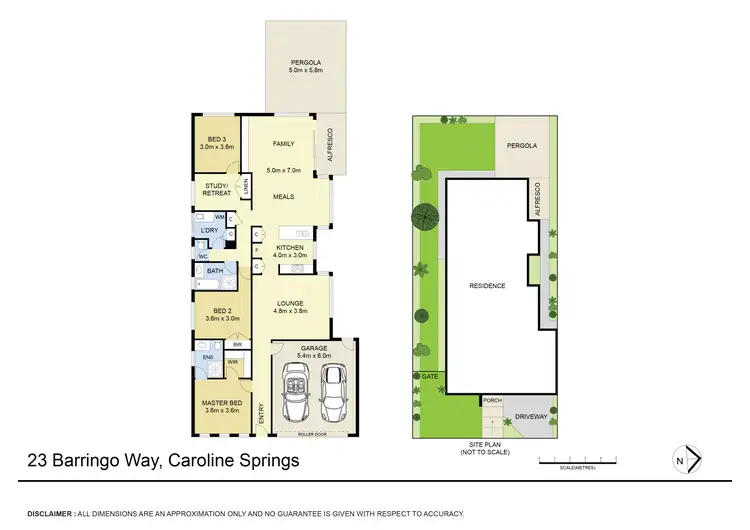 Floorplan of Homely house listing, 23 Barringo Way, Caroline Springs VIC 3023