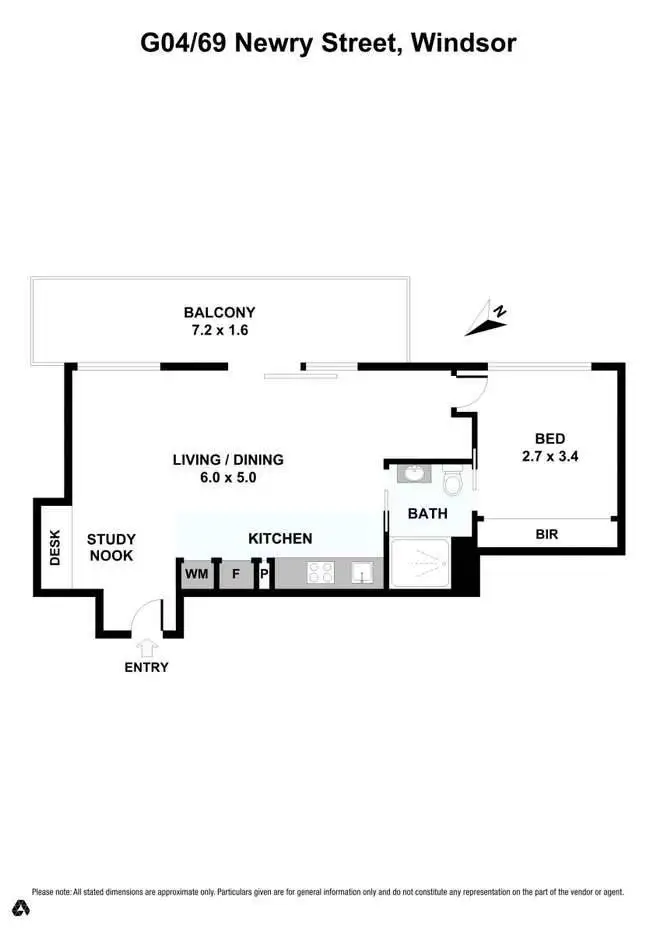 Floorplan of Homely apartment listing, G04/69 Newry Street, Windsor VIC 3181