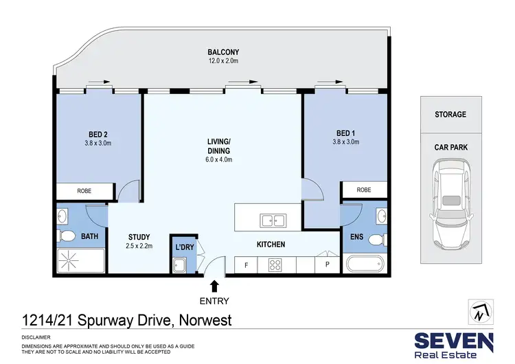 Floorplan of Homely apartment listing, 1214/21 Spurway Drive, Norwest NSW 2153