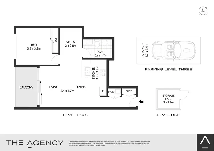 Floorplan of Homely apartment listing, 409C/7-13 Centennial Avenue, Lane Cove NSW 2066