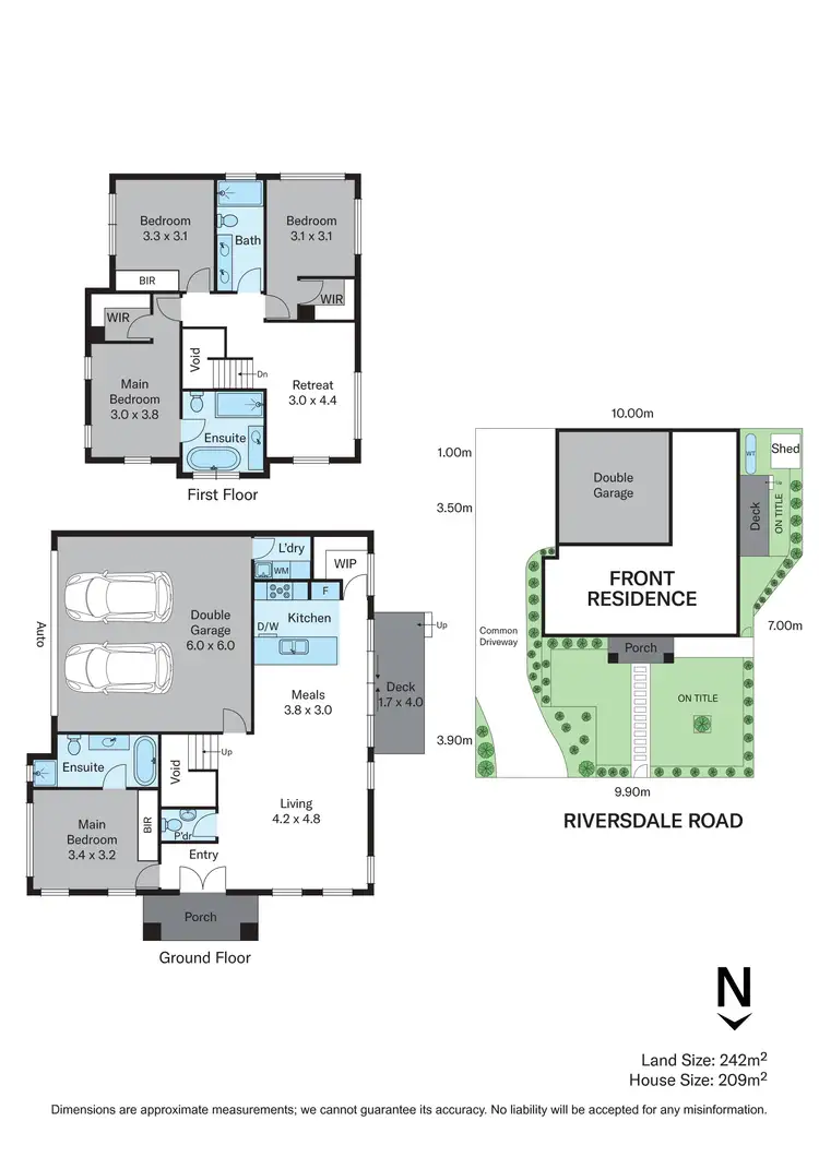 Floorplan of Homely townhouse listing, 1/946 Riversdale Road, Surrey Hills VIC 3127