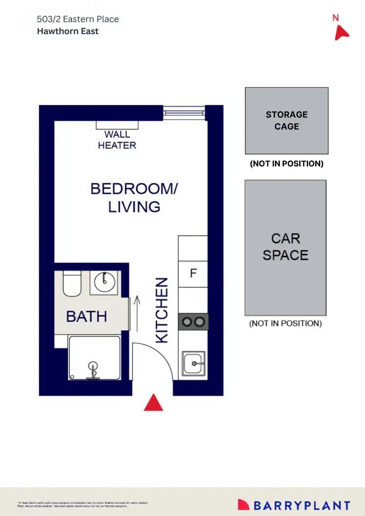 Floorplan of Homely apartment listing, 503/2 Eastern Place, Hawthorn East VIC 3123