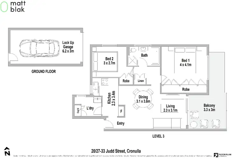 Floorplan of Homely apartment listing, 20/27-33 Judd Street, Cronulla NSW 2230