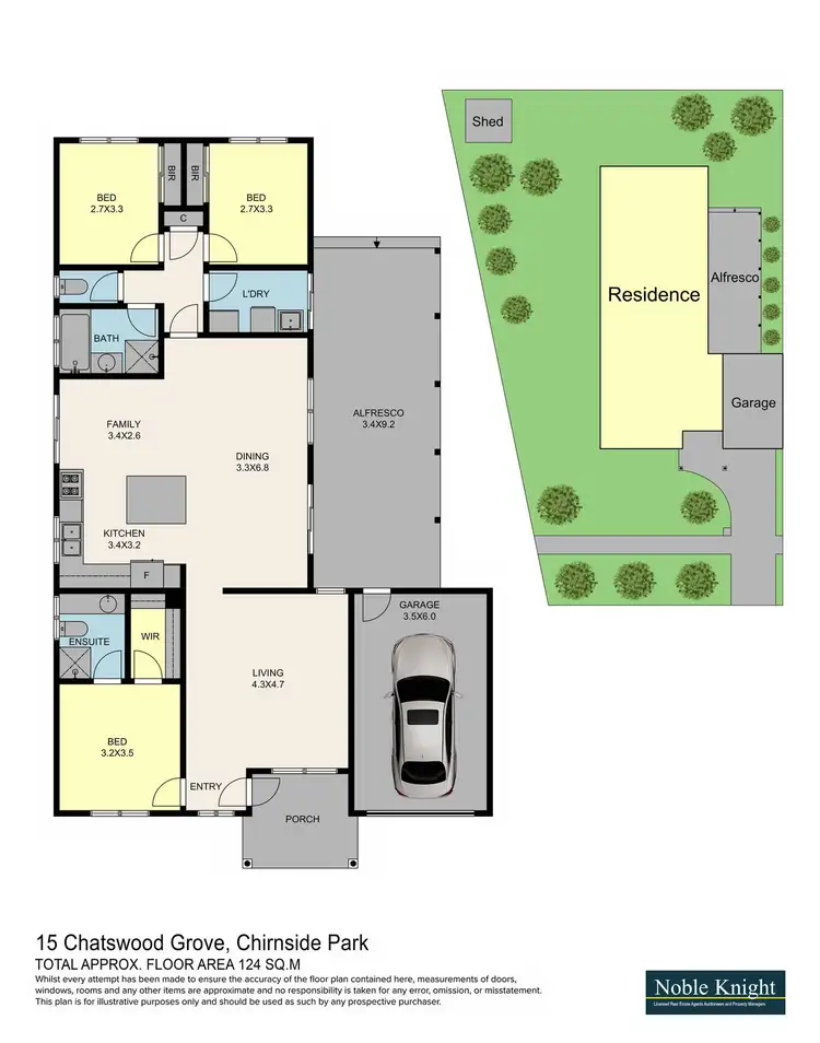 Floorplan of Homely house listing, 15 Chatswood Grove, Chirnside Park VIC 3116