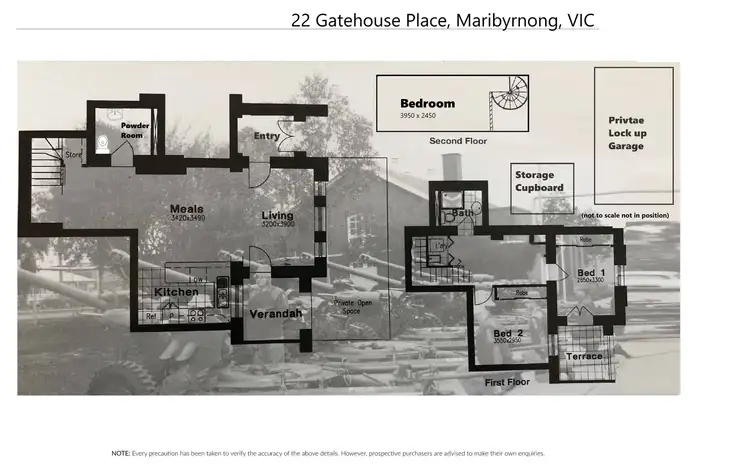 Floorplan of Homely townhouse listing, 22 Gatehouse Place, Maribyrnong VIC 3032