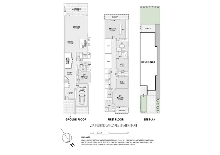 Floorplan of Homely semi-detached listing, 21A Flinders Street, Ermington NSW 2115