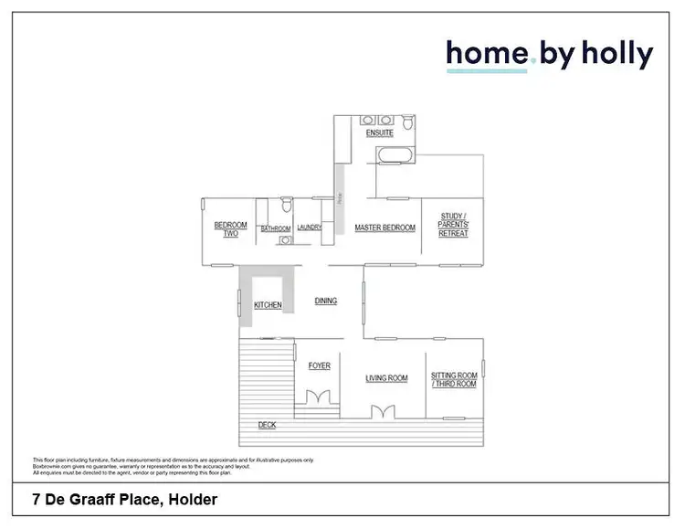 Floorplan of Homely house listing, 7 De Graaff Place, Holder ACT 2611