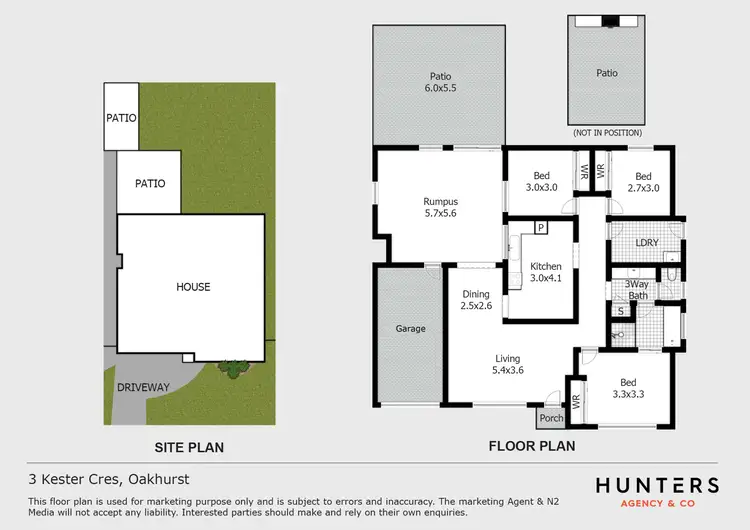 Floorplan of Homely house listing, 3 Kester Crescent, Oakhurst NSW 2761