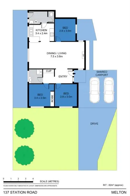 Floorplan of Homely unit listing, 137 Station Road, Melton South VIC 3338