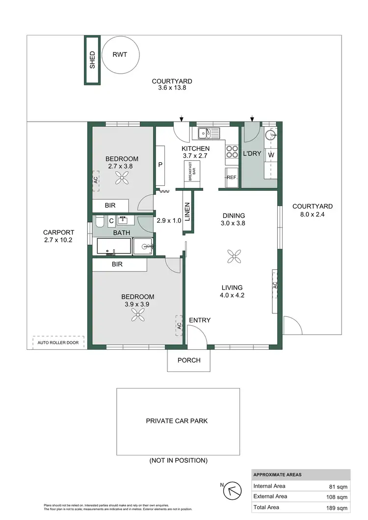 Floorplan of Homely unit listing, 40 Richardson Avenue, Glenelg North SA 5045