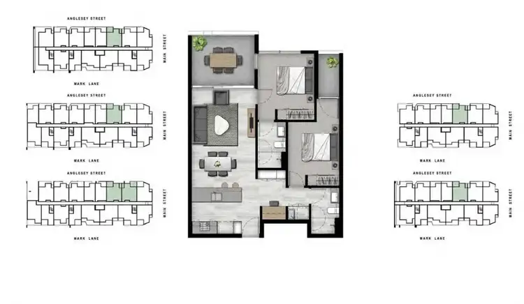 Floorplan of Homely apartment listing, 211/36 Anglesey Street, Kangaroo Point QLD 4169